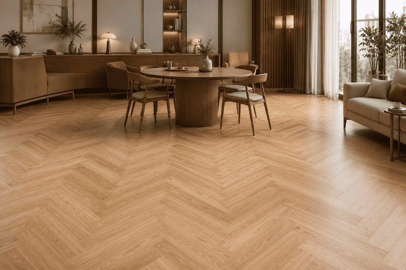 Sàn gỗ xương cá Herringbone